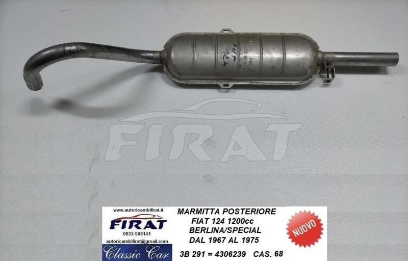 MARMITTA FIAT 124 1200 POSTERIORE (291)